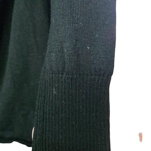 Smartwool Minturn Cowl Neck Sweater Black Merino Wool Size M - Picture 4 of 6